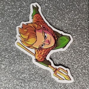 DC COMICS sticker waterproof Aquaman